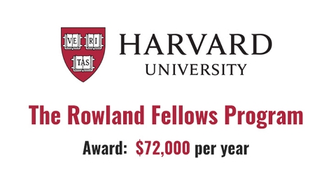Harvard University Rowland Fellowships in USA
