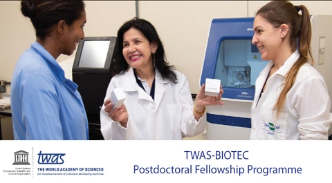 TWAS-BIOTEC Postdoctoral Fellowships, Thailand