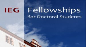 IEG Fellowships for Doctoral Students in Germany
