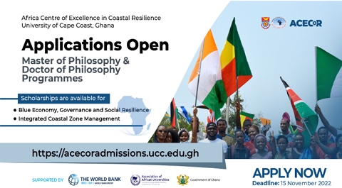 ACECoR Scholarships for MPhil and PhD Programs for African Professionals