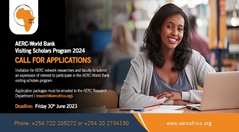 AERC-World Bank Visiting Scholars Program 2024 | Call for applications